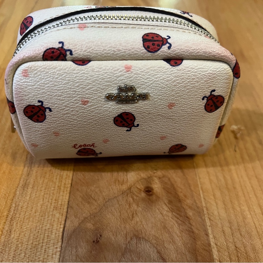 Coach Mini Ladybug Boxy Cosmetic Case